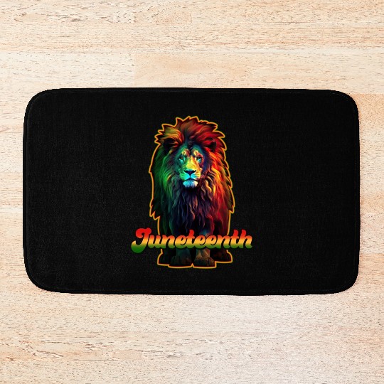 Juneteenth Lion Bath Mats