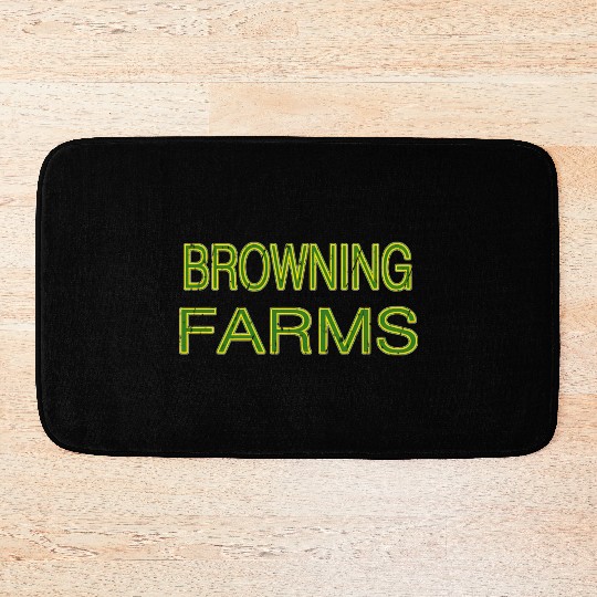 Browning Farms Squad Family Reunion Last Name Team Bath Mats