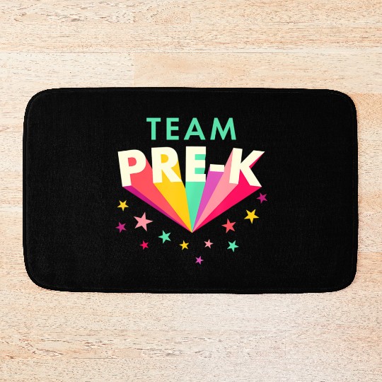 Team Pre K Teacher Back To School Bath Mats
