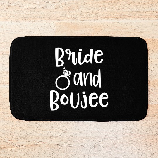 Bride And Boujee Bach Party Wedding Mrs Mrs Bath Mats