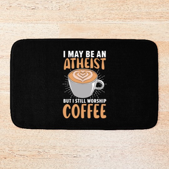 Atheism Anti-Religion Agnostic Freethinker Atheist Bath Mats