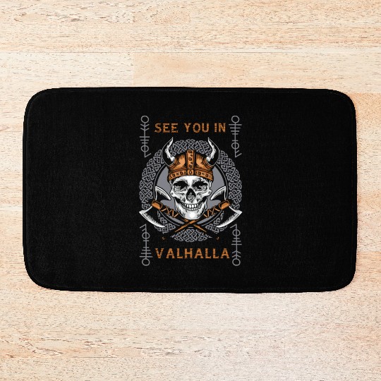 See You In Valhalla Bath Mats