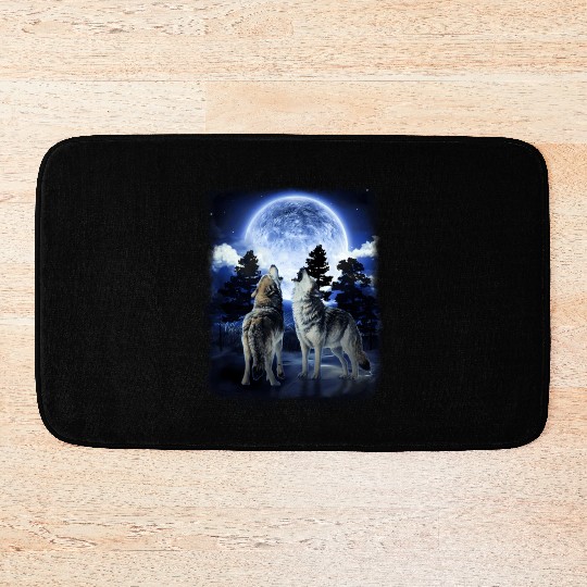 The Mountain Men'S Wolf Native American Bath Mats