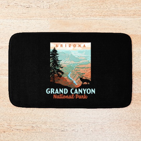 Grand Canyon National Park Arizonna Wpa Style Bath Mats