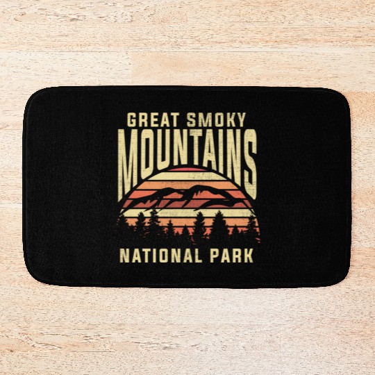 Retro National Park Great Smoky Mountains National Bath Mats