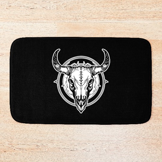 Cow Skull Boho Bath Mats