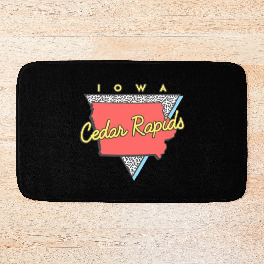 Cedar Rapids Iowa Triangle Ia City Bath Mats