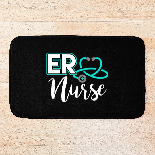 Er Nurse Emergency Room Medical Nursing School Bath Mats