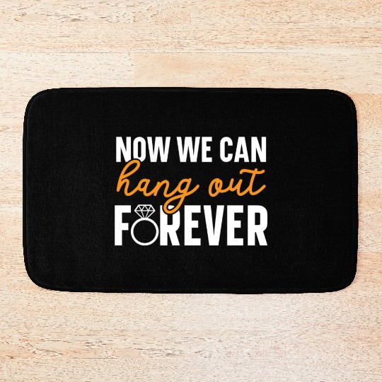 Bride And Groom Wedding Day Marriage Just Married Bath Mats