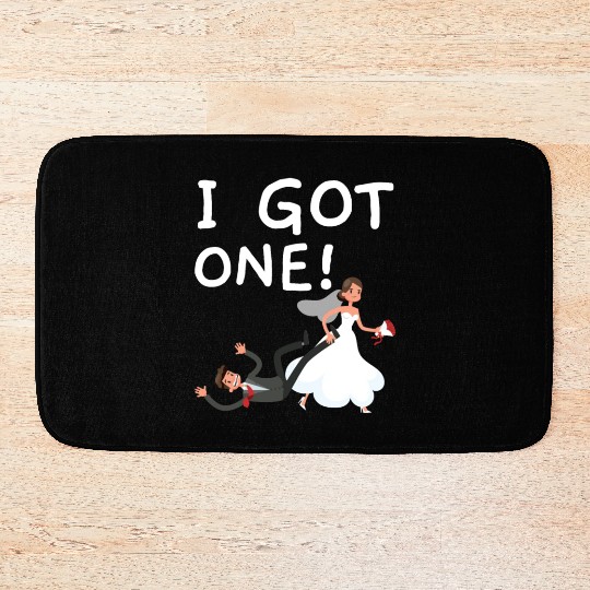 Bride And Groom Wedding Day Marriage Just Married Bath Mats