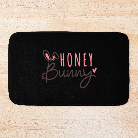 Easter Bunny Happy Easter Honey Bunny Bath Mats