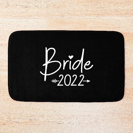 Bride 2022 For Wedding Or Bachelorette Party Bath Mats