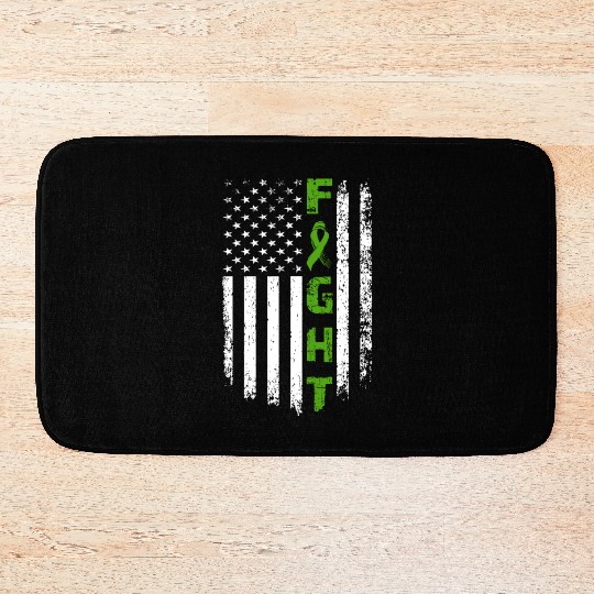 Fight Mental Health Awareness Flag Bath Mats