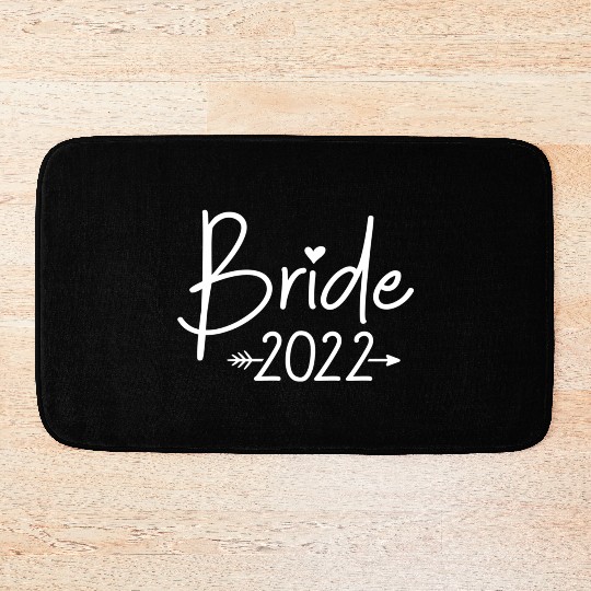 Bride 2022 For Wedding Or Bachelorette Party Bath Mats