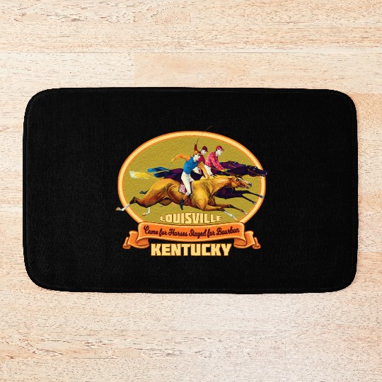 Louisville Kentucky Horse Racing Bourbon Derby Bath Mats