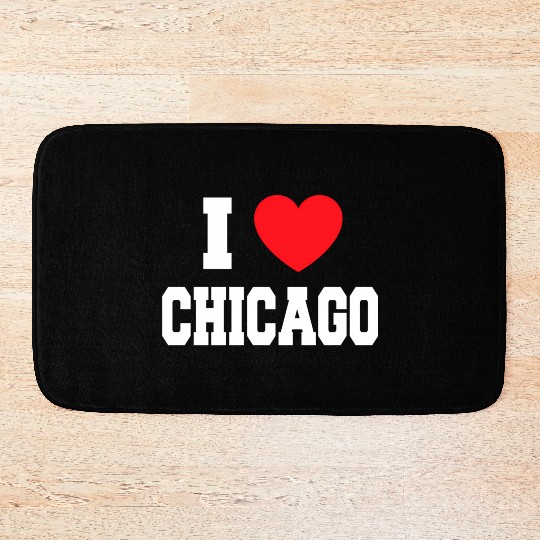 I Love Chicago Bath Mats