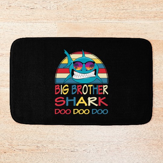 Big Brother Shark Bath Mats Doo Doo Doo Family