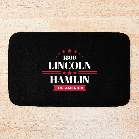 Abe Lincoln 1860 Republican Campaign Bath Mats