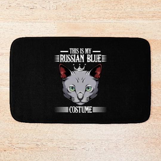This Is My Russian Blue Costume Funny Cat Lover Bath Mats