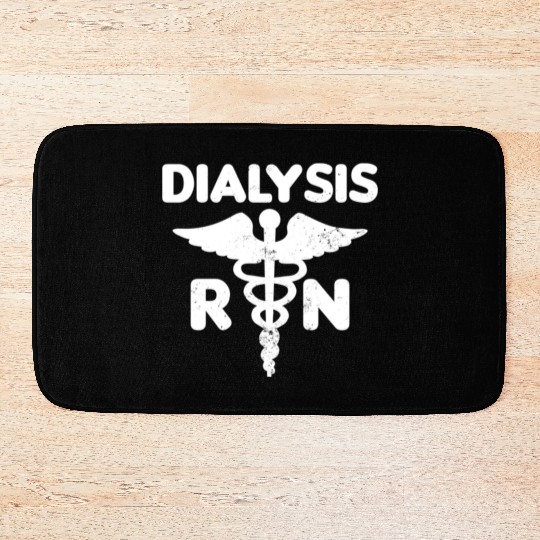 Dialysis Nurse Bath Mats RN Gift