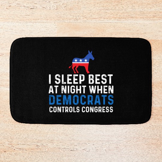 I Sleep Best At Night When Democrats Conservative Bath Mats