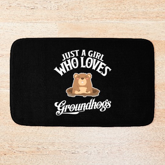 Who Loves Groundhogs Groundhog Bath Mats