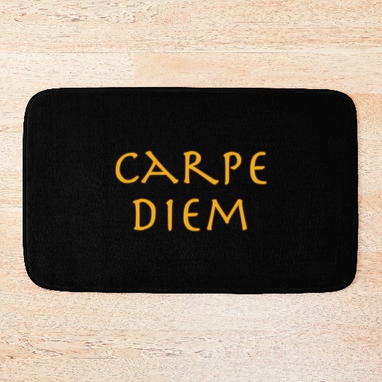 Carpe Diem Happiness Inration For Busy People Bath Mats