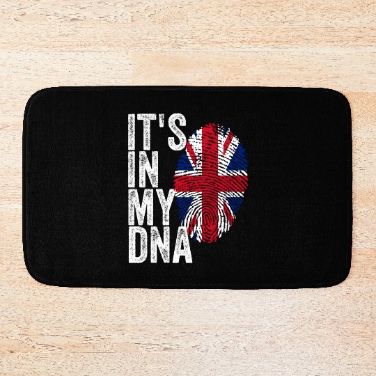 It'S In My Dna Uk Union Jack England Flag Eu Bath Mats
