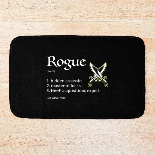 Rogue Class Definition Dungeons And Rpg Dragons Bath Mats