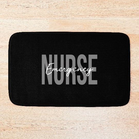 Er Nurse Emergency Room Nurse Registered Nurse Bath Mats