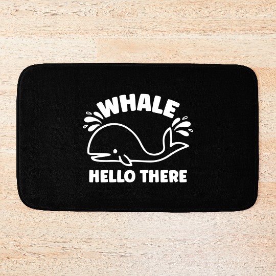 Whale Hello There Bath Mats