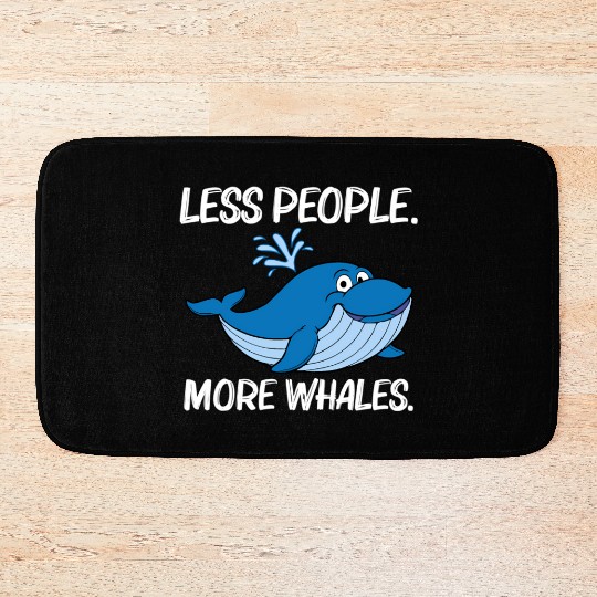 Whale For Orca Narwhal Blue Whales Bath Mats