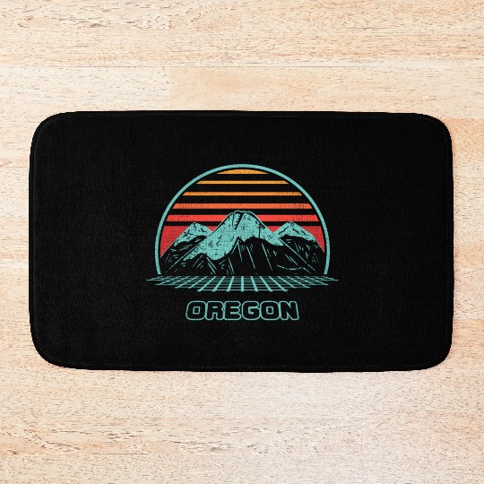 Oregon Mountain Hiking 80S Style Bath Mats