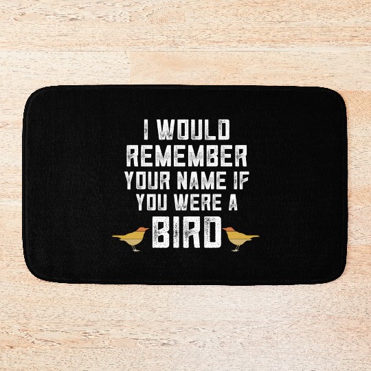 Bird Bird Watcher Birding Ornithology Bath Mats