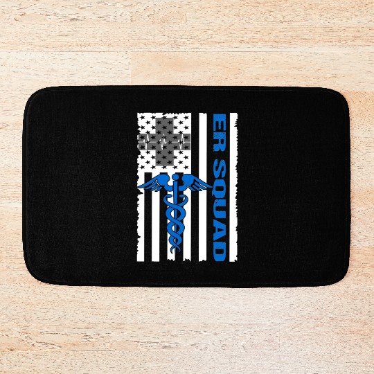 Er Nurse Doctor Emergency Room Hotal Squad Bath Mats