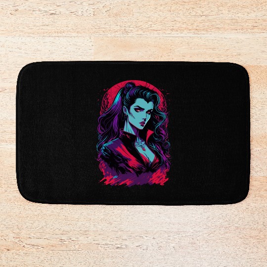 Vampire Girl Bath Mats