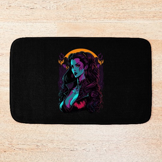 Vampire Girl Bath Mats