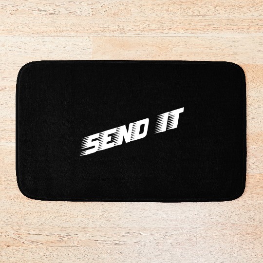 Dirt Bike Send It Motocross Bath Mats