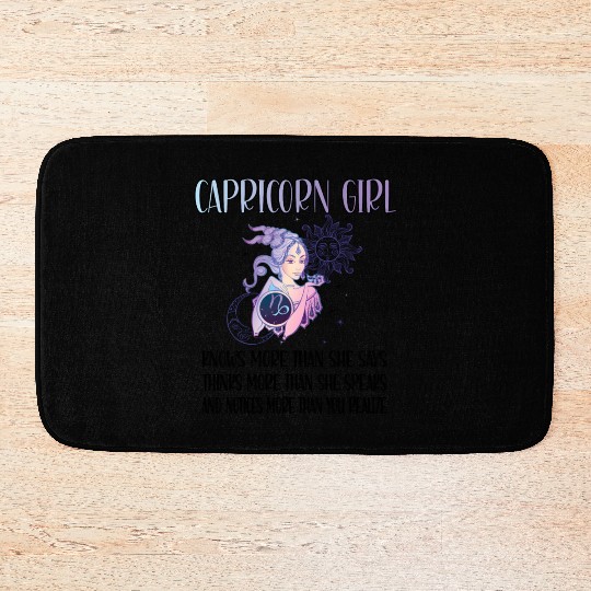 Capricorn Zodiac Sign Capricorn Horoscope Bath Mats