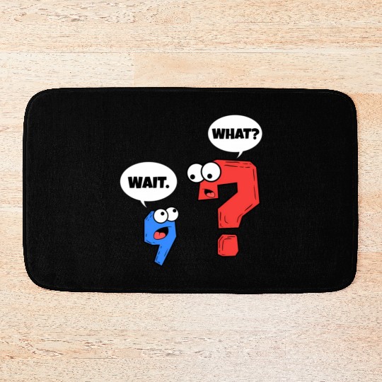 Grammar Punctuation Teacher Writer Bath Mats
