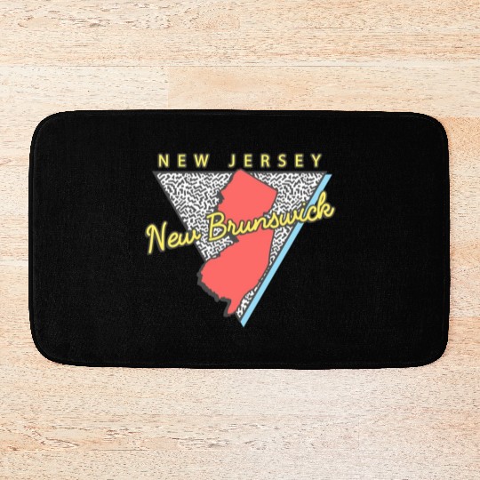New Brunswick New Jersey Triangle Nj City Bath Mats