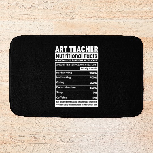 Art Teacher Squad Team Professional Nutritional Fa Bath Mats