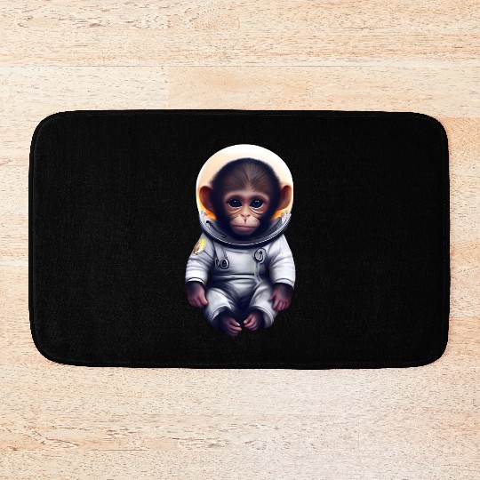 Astronaut monkey Bath Mats