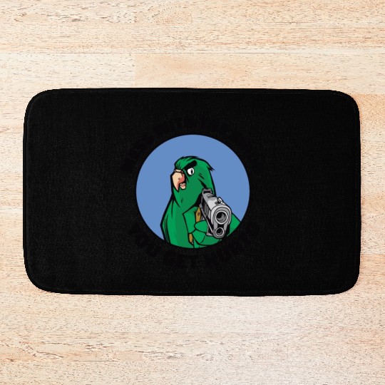 Bird Cartoon Birdwatching Bird Owner Bath Mats