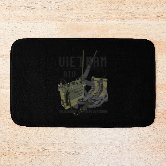 Vietnam Veteran Radio Operator Bath Mats