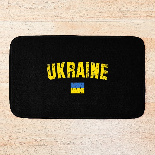 Ukraine Flag Ukraine Bath Mats