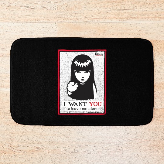 Emily The Strange I Want You To Leave Me Alone Bath Mats