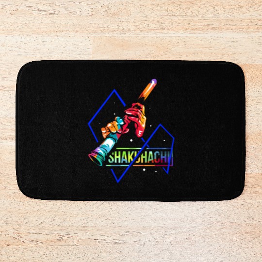 Colorful Shakuhachi Japanese Bamboo Flute Bath Mats