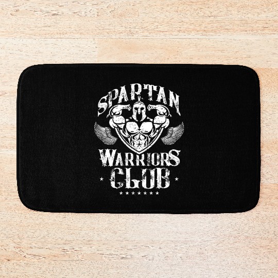 Spartan Warrior T ShirtSpartan Warriors Club Gym W Bath Mats