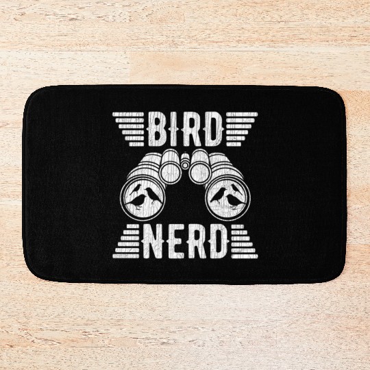 Bird Nerd Birdwatcher Birds Bath Mats